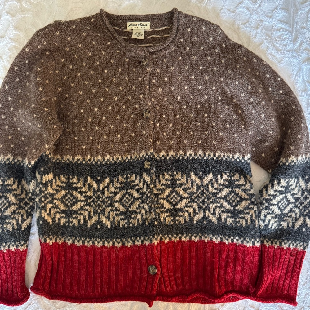 Vintage Eddie Bauer Cardigan Sweater